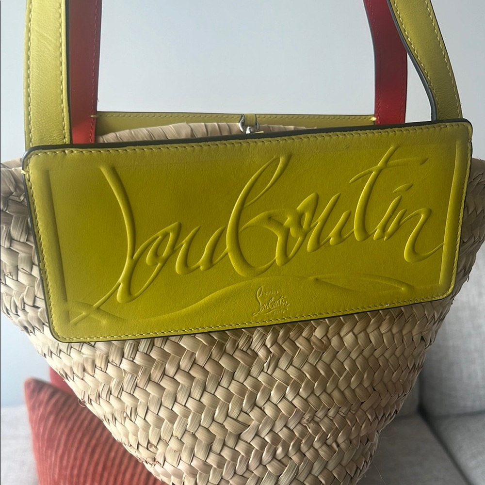 Christian Louboutin Yellow and Tan Tote Bag - Picture 4 of 7